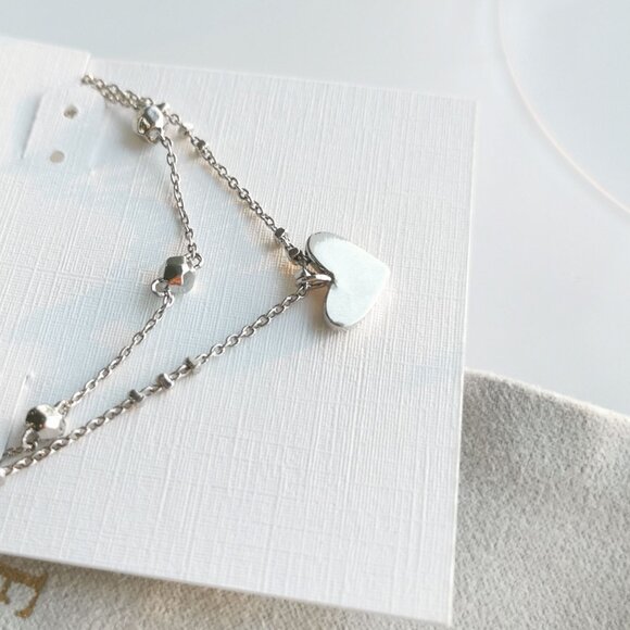 Kendra Scott Ari Heart Necklace 🎀 Silver - Picture 2 of 3